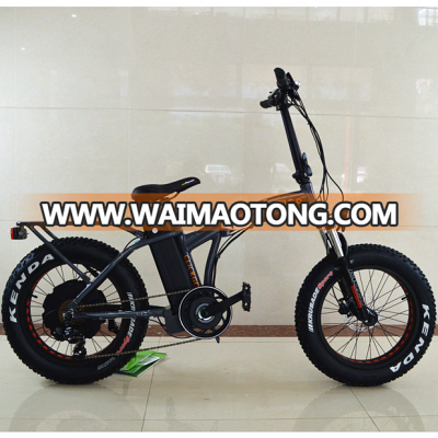 20inch folding fat tire battery electric bike from professional factory fourstar